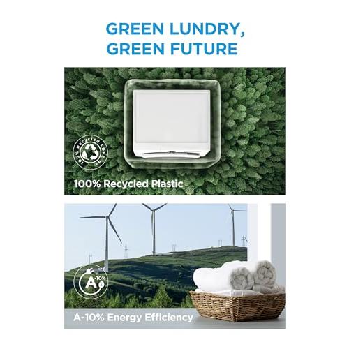 Midea Freestanding 8 KG Front Load Washing Machine Slim,A-10% Class,Steam Wash,Turbo Quick Wash,Durable Inverter BLDC,1400 RPM,White-MF110W80BA10/W-UK