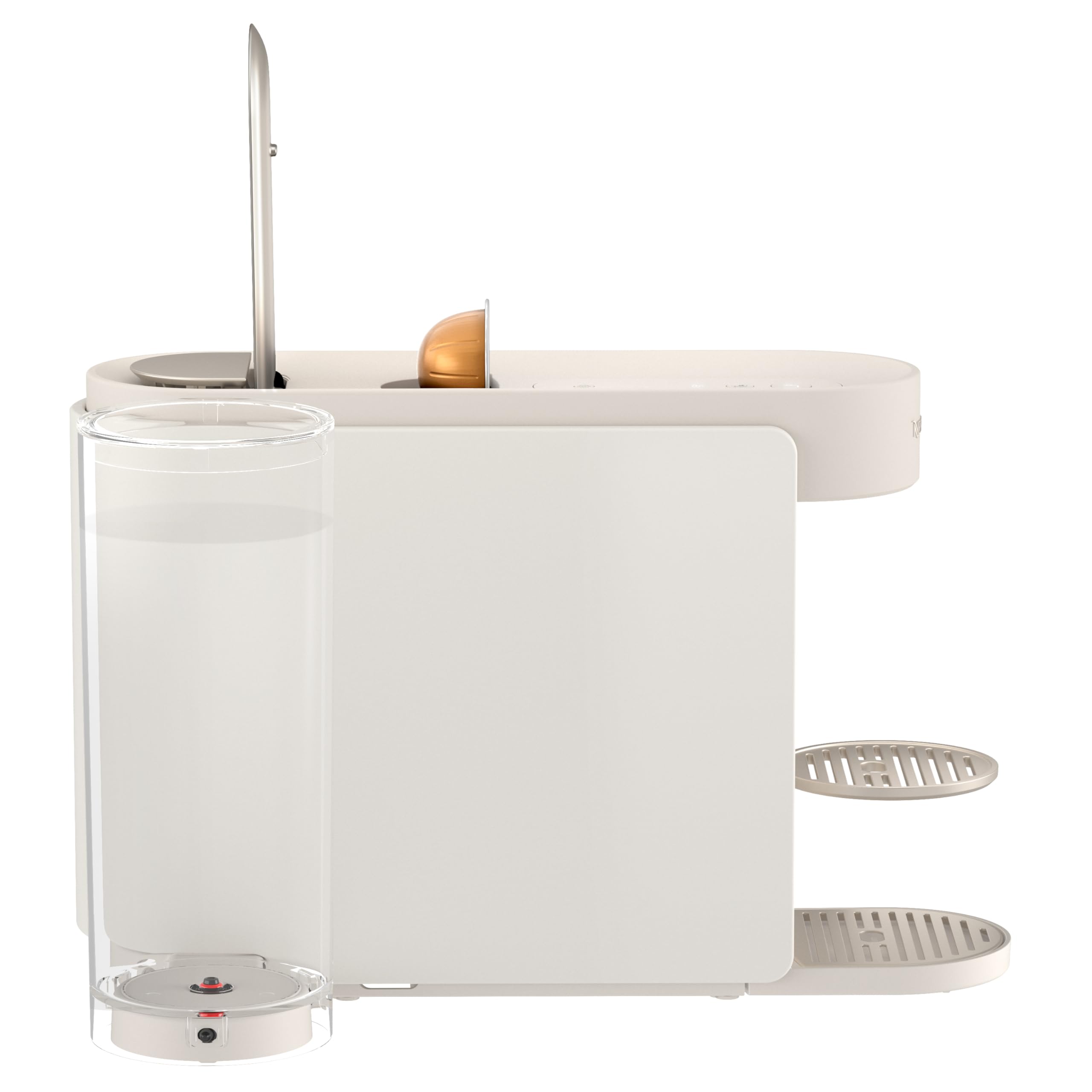 Nespresso Vertuo Up by De'Longhi, Coffee Pod Machine with Precision brewing, Fast Heat-Up, Compact Design, Make Espresso, Americano, latte and perfect for over ice coffee, White (ENV200.W)