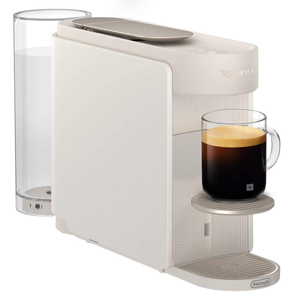 Nespresso Vertuo Up by De'Longhi, Coffee Pod Machine with Precision brewing, Fast Heat-Up, Compact Design, Make Espresso, Americano, latte and perfect for over ice coffee, White (ENV200.W)