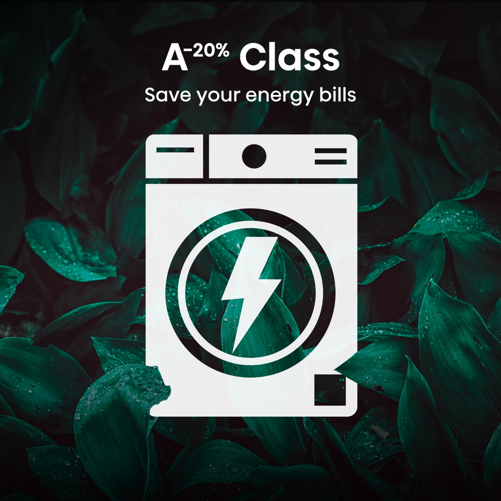 Hisense 1Q Series WF1Q8041BW Freestanding 8 KG Front Load Washing Durable Inverter Machine, Steam Wash, Quick Wash, 15 Washing Programs 1400 RPM White - Energy Rating A