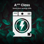 Hisense 1Q Series WF1Q8041BW Freestanding 8 KG Front Load Washing Durable Inverter Machine, Steam Wash, Quick Wash, 15 Washing Programs 1400 RPM White - Energy Rating A